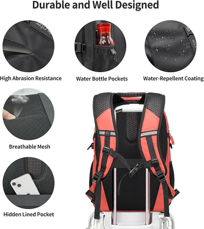 ARCTIC HUNTER AH Orange (Yellow) 15.6 In Laptop Travel Backpack for Couple Women Men, 30L Anti-Theft Compact Carry on Travel Flight Approved for Work, Commuting, and Weekend Casual Daypack