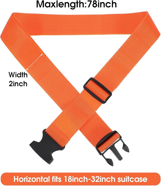 12 Pack Luggage Straps Suitcase Belts Straps Wide Adjustable Packing Straps Travel Belts Accessories for Business Traveling Packing