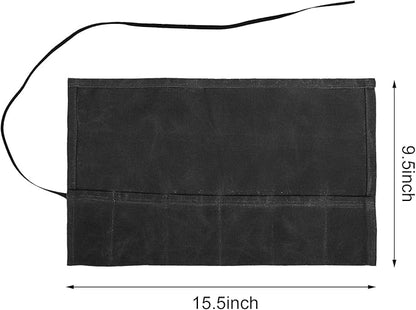 Travel Watch Roll Organizer with 6 Slots Handmade Watch Travel Case Roll-up Watch Organizer Storage Box Jewelry Roll Watch Travel Pouch Waxed Canvas Easy Carry On Watchlover Storage Gift for Men