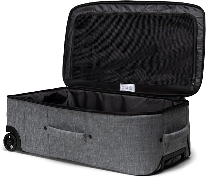 Herschel Supply Co. Heritage Softshell Luggage, Raven Crosshatch, Medium 92 L