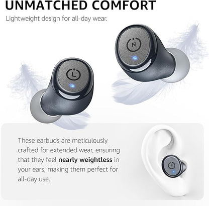 TOZO T10 Wireless Earbuds Bluetooth 5.3 Headphones, App Customize EQ, Ergonomic Design, 55H Playtime, Wireless Charging Case, IPX8 Waterproof Sound in-Ear Headset, New Version