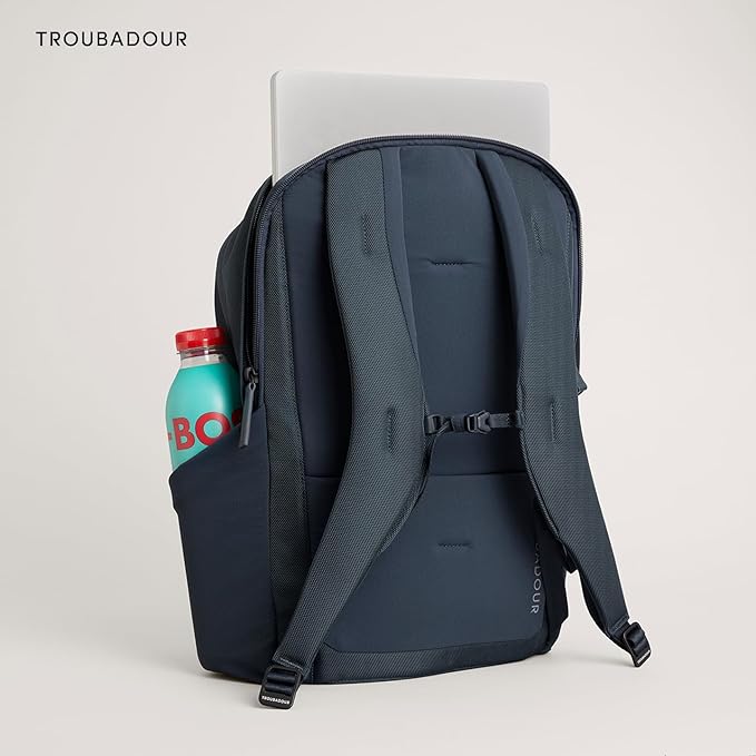 Troubadour Neo Backpack - 22L Lightweight Laptop Backpack - Ergonomic & Water Resistant - Versatile Style for Work and Travel - Basalt