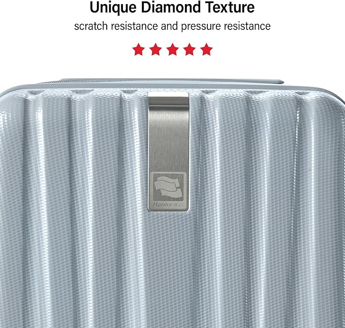 Hanke Hardshell Luggage Sets 2 Piece Extra Large Suitcases with Lock,28 Inch Luggage with Spinner Wheels, Travel Suitcase for Women Men 20 29Inch,Grey
