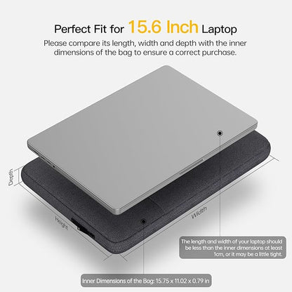 15.6-16 inch Laptop Sleeve Case for HP Victus 15.6 16.1,HP Envy X360/Pavilion 15.6/ProBook/OMEN 15, Lenovo IdeaPad 15, Acer Aspire 15,Dell Inspiron 15 Water-Resistant 15.6 Computer Bag