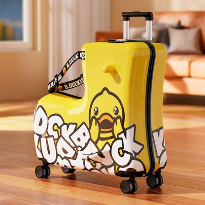 Kids Ride-On Suitcase 20", Toddler Luggage with Wheels - Cute Design, Safe for Little Ones, Ideal Birthday Gift for Children