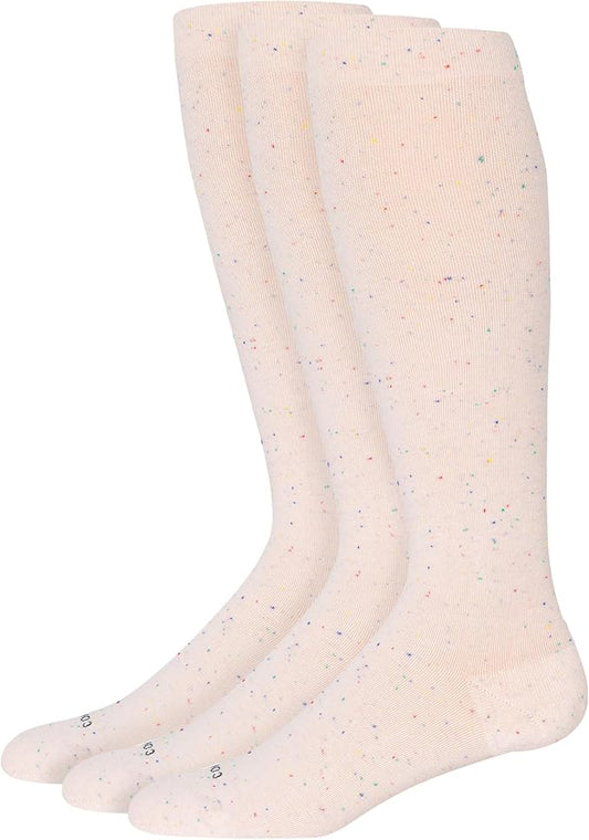 Comrad Recycled Cotton Knee High Socks - 15-20mmHg Graduated Compression Socks - Soft & Breathable Support Socks, Unisex