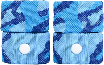 P6 Motion Sickness Bands for Kids Children’s Wristbands for Anti Nausea Sea Cruise Travel Car Sickness All-Natural Non Drowsy Relief Acupressure Treatment (2 Pack, Blue - Blue)