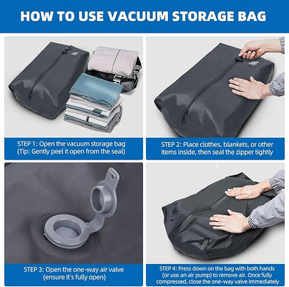 Vacuum Backpack Travel Seal Compression: Vacpack with Electric Air Pump Carry on Expandable Back Pack System for Laptop Hiking Business Water Resistant Lightweight Black