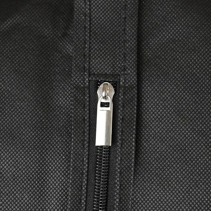 BOMEI PACK Black Garment Bags for Hanging Clothes or Travel 63" Suit Bags for Storage of Coats,Sweater, Jacket,T-shirts and Dresses(3 Packs)