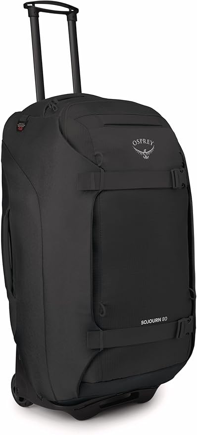 Osprey Sojourn 28"/80L Wheeled Travel Backpack with Harness, Black