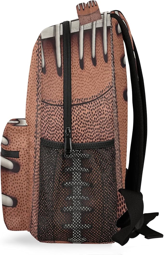 American Football Vintage Backpack for Women Men Kids 16 Inch Laptop Backpack Lightweight Travel Backpack Purse Casual Daypack School Backpacks for Girls Boys
