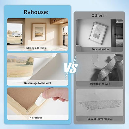 3M 1600T Double Sided Tape, PE Foam Tape 1" x 18 Ft White Removable Strong Adhesive No Residue for RV Picture Hanging, Posters Frames Wall Decor Indoor & Outdoor Use