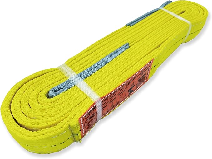 2-Ply Lifting Straps 2”x 15 ft Webbing Sling Tree Saver 1Pack Heavy Duty Web Strap Rigging Moving Towing Hoisting Gear KODIAK STRAPS
