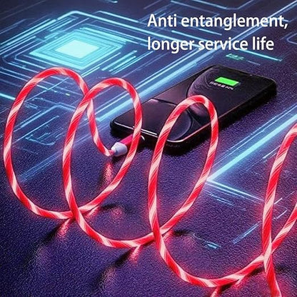 USB Cable PD Fast Charger Lighted Up (USB C to C RED),Mobile Phone Data Cable, Charging Cable, Supports Data Transfer, 39-inch, TPE Material, Compatible with Almost All Type-C Devices.
