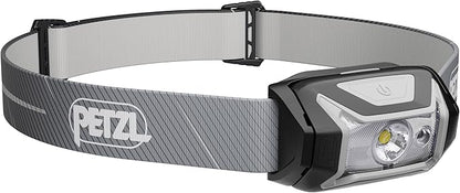 PETZL Tikka CORE Headlamp - Rechargeable, Compact 450 Lumen Light with Red Lighting, for Hiking, Climbing, and Camping - Black
