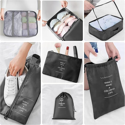 Packing Cubes for Travel -10 Set Luggage Organizer Bags for Family, Mesh Breathable Packing Cubes for Suitcases Durable Travel Essentials Bags Set