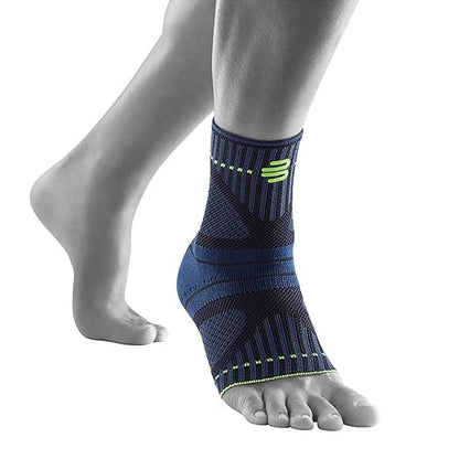 Bauerfeind Sports Ankle Support Dynamic - Ankle Compression Sleeve for Freedom of Movement - 3D AirKnit Fabric for Breathability - Premium Quality & Washable (L, Black)