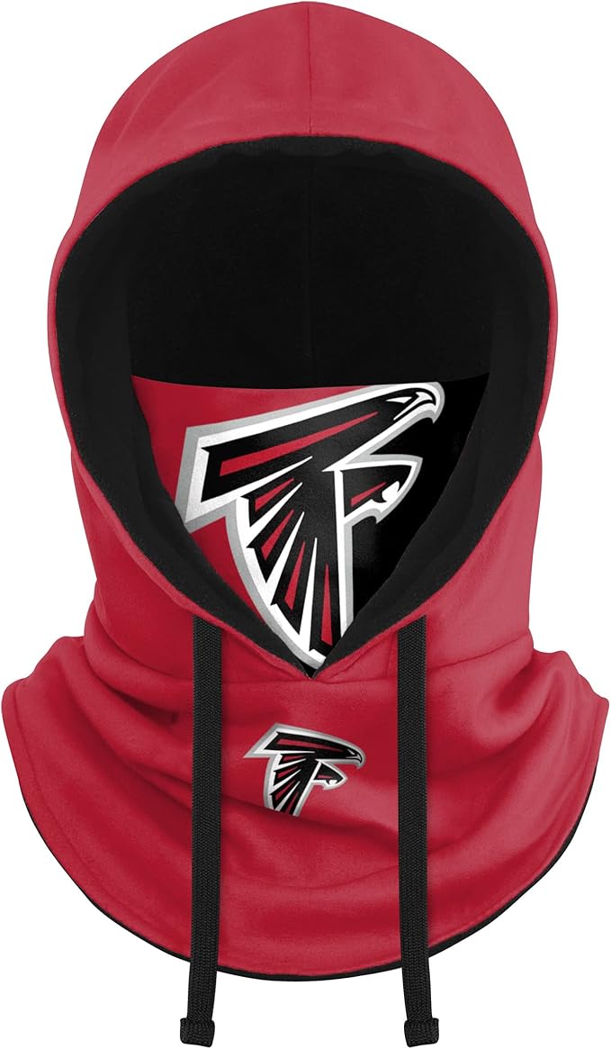NFL Team Logo Team Color Drawstring Winter Cap Hooded Gaiter Balaclava Face Cover
