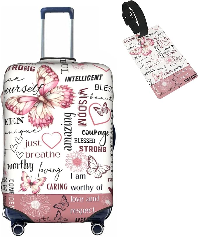 Travel Suitcase Protector African American Girl Elastic Protective Washable Luggage Cover With Concealed Zipper Suitable For 18-32 Inch(XL (for 29-32 inch luggage))