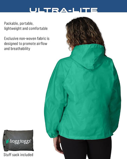 FROGG TOGGS Women's Ultra-Lite2 2-Layer Waterproof Breathable Rain Jacket