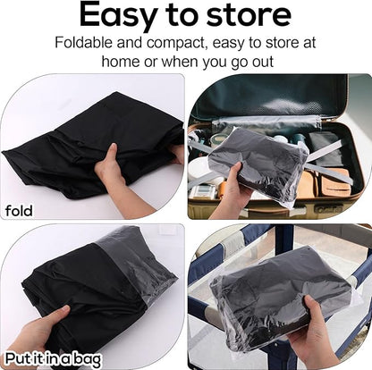 Carry Bag for Graco Pack n Play, Oxford Cloth Foldable Duffle Bag with Zipper and Handle for Travel and Storage Accessories