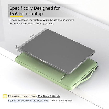 16 inch Laptop Sleeve for Lenovo Yoga 7i 16"/ Lenovo Slim Laptop/ThinkPad E16/ ThinkBook, Dell Inspiron 16 Plus Carrying Case Bag, Green
