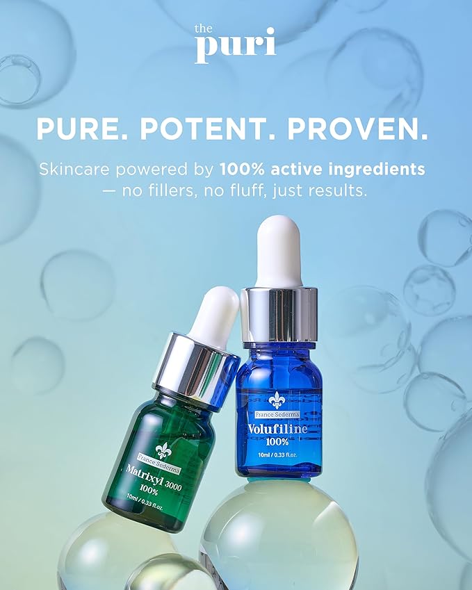 Matrixyl 3000 100% Serum Skincare – Pure Peptide Complex Anti-Aging Facial Ampoule from France Sederma, Collagen Boosting Wrinkle Treatment, Perfect for Layering & DIY, 0.33 fl.oz (10ml) 3 Pack