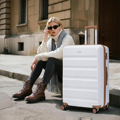 Luggage Sets 5 Piece, Suitcases with Wheels,ABS Hard Case Luggage with TSA Lock Spinner Wheels,Carry On Luggage Set (20/24/28 Inch)
