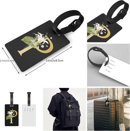 Decorative P Suitcase Protectors Elastic Washable Luggage Covers With Concealed Zippers For 18-32 Inch Luggage (Size M: Fits 22-24 Inch)