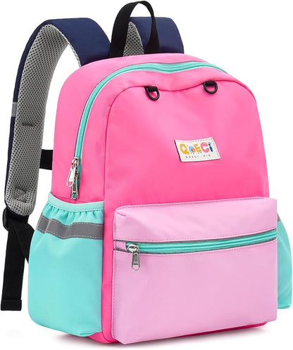 Toddler Backpack for Boys Girls 2-5, Kids Preschool Backpack, 13inch Little Kids Backpack Daycare School Bookbag for Kindergarten Elementary School Travel,Light Pink