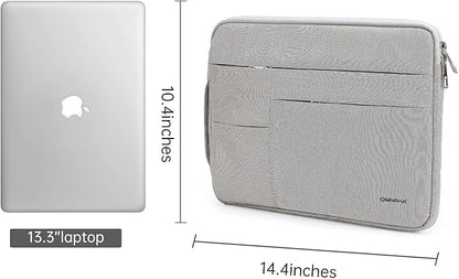Omnpak for 13.6 inch MacBook Air Case Sleeve Compatible with MacBook 13 inch, 14-inch New MacBook Pro M5/M4/M3/M2/M1 Pro/Max, Water Repellent Laptop Case with Handle
