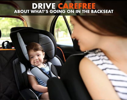 Doggie World Dog Car Seat Cover for Back Seat for Cars & SUVs - Durable Pet Car Seat Cover Backseat Protector, Nonslip Dog Hammock for Car, Waterproof Scratchproof Rear Seat Cover Against Dirt, Fur
