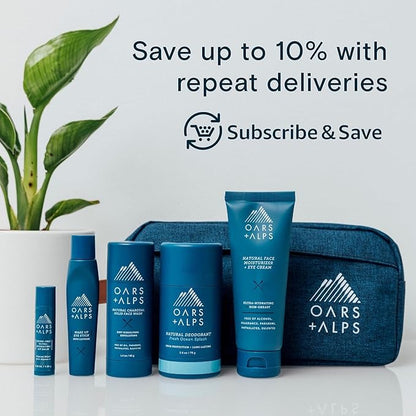 Oars + Alps Clear Face Sunscreen Stick, SPF 35 Travel Sunscreen Roll On for Face & Body, SPF Stick with Vitamin E & Antioxidants, Water & Sweat Resistant, All Skin Types, Moisturizing, 1.7oz, 2pk