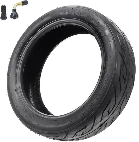 10x2.70-6.5 Tubeless Tire, Vacuum Tyres for 10 Inch Scooter Wheel, 70/65-6.5 Electric Scooter Tires Wear-Resistant Thickened Balance Scooter Wheels Replacement parts
