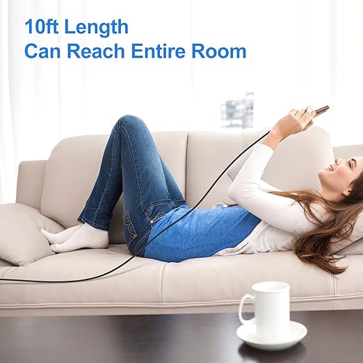 iPhone Charger, [Apple MFi Certified] 3Pack 10FT USB A Cable for Long Charger Cable, Fast iPhone Charging Cord Compatible with with iPhone Xs Max/XS/XR/X/8/7/6S/6/Plus/SE/iPad(Red)