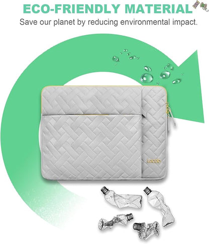 Lacdo Laptop Sleeve Case for 14 inch New MacBook Pro M5/M4/M3/M2/M1 Chips Pro Max A3434 A3112 A3401 A3185 A2918 A2992 A2779 2025-2021, 13.8" Surface Laptop 7th Copilot+PC Computer Bag, Space Gray