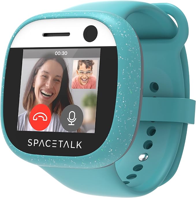 SPACETALK Adventurer 4G Smart Watch - Freedom & Safety at All Ages with Pre-Installed SIM, 4G GPS Tracker, Video Calling, 5MP Camera, Safe Contacts, SMS Text & Chat, School Mode, Emergency SOS, Ocean