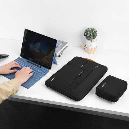 Omnpak Surface Pro 11 Case,13 inch Laptop Sleeve for Surface Pro 12/11/10/9/8/X/7/6/5/4/3 with Side Handle Strap and Accessory Pocket,Recycled PET Laptop Carrying Bag
