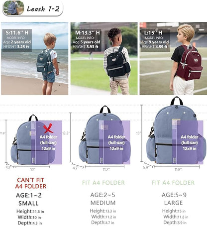 Toddler Backpack for Toddlers 1-2: Baby kids Backpack for daycare Boys Girls