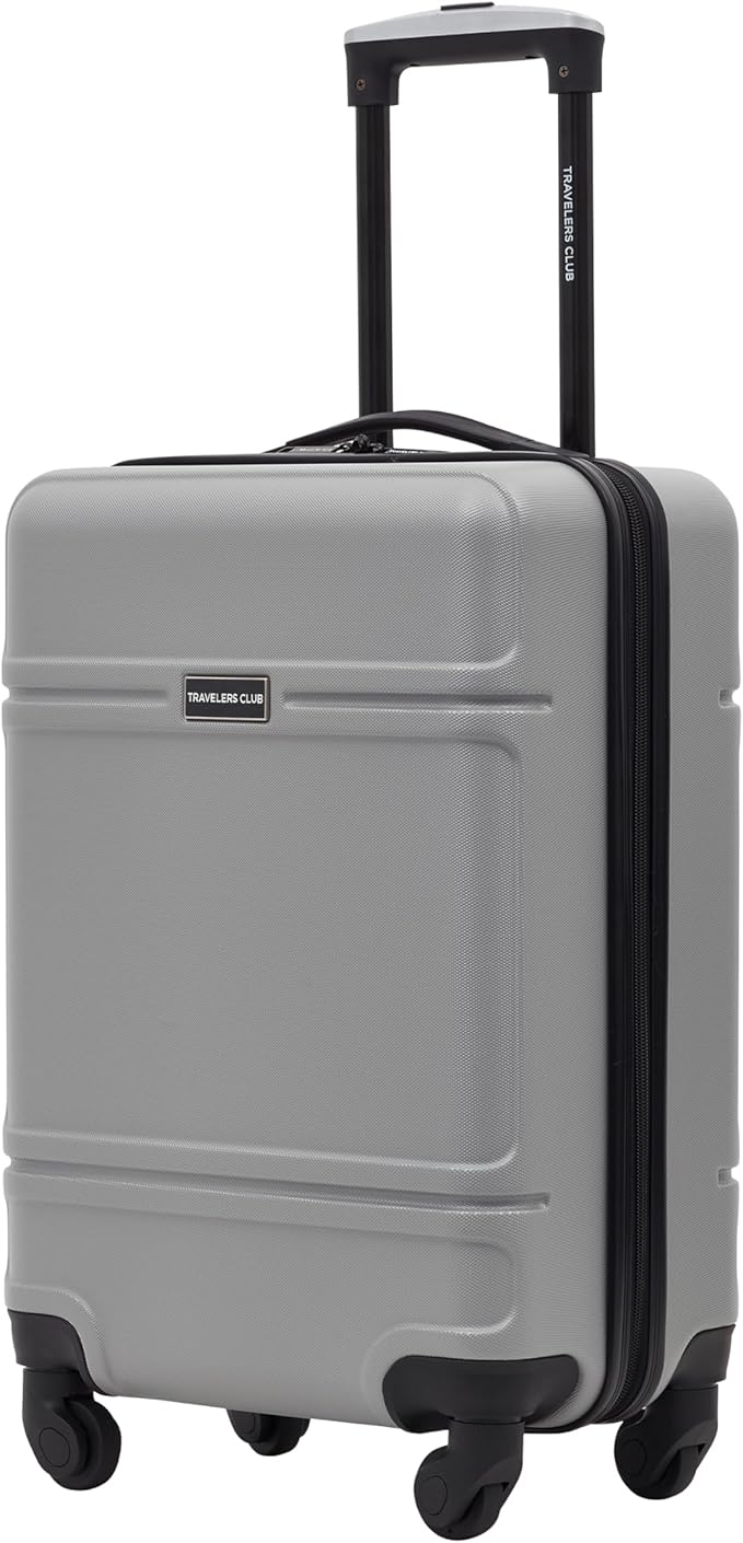 Travelers Club Skyline 20" Carry-On Spinner Luggage, Gray