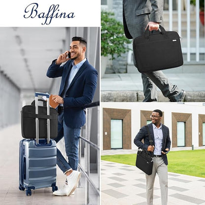 Laptop Shoulder Bag 15.6 16 17.3 Inch for Men Women,Waterproof Computer Carrying Case Messenger Bag Briefcase Work
