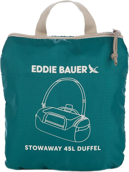 Eddie Bauer Stowaway Packable Duffel Bag | Travel | Foldable | Lightweight | Durable | Ripstop Polyester