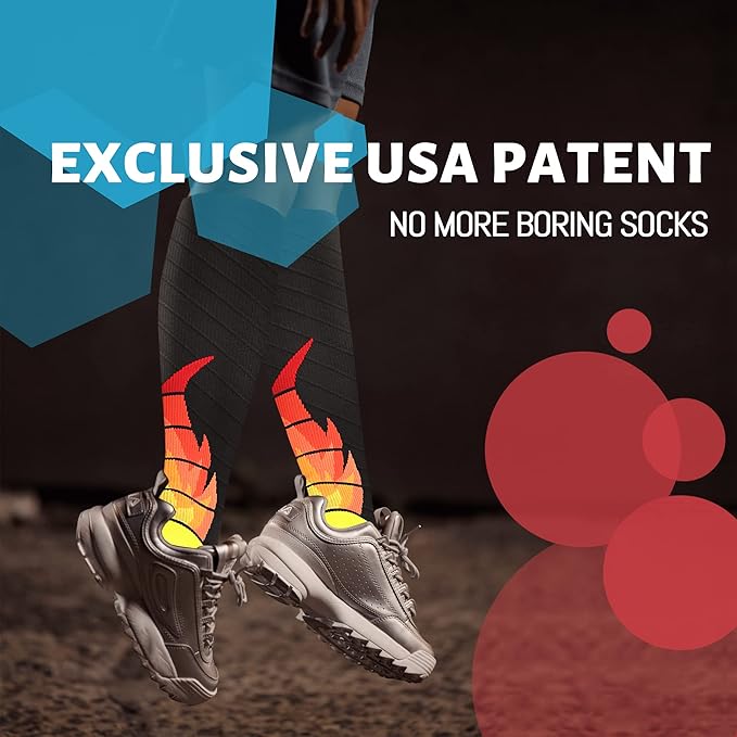 NEWZILL Medical Compression Socks for Women & Men, 20-30 mmHg Knee-High Support for Circulation, All-Day Comfort for Work Travel Running Cycling and Fitness