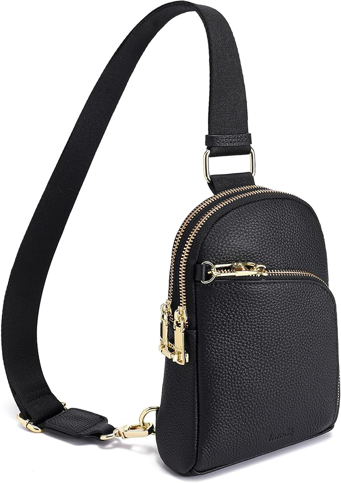 INICAT RFID Blocking Sling Bag,Anti Theft Crossbody Bags for Women,Travel Gifts Cross Body Purses Vegan Leather