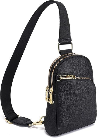 INICAT RFID Blocking Sling Bag,Anti Theft Crossbody Bags for Women,Travel Gifts Cross Body Purses Vegan Leather