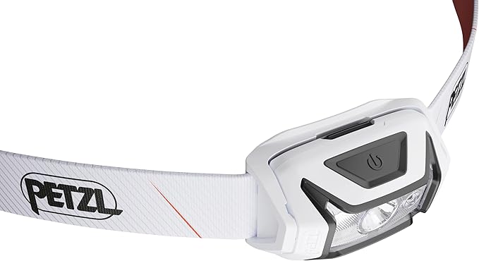 PETZL Tikka CORE Headlamp - Rechargeable, Compact 450 Lumen Light with Red Lighting, for Hiking, Climbing, and Camping - White
