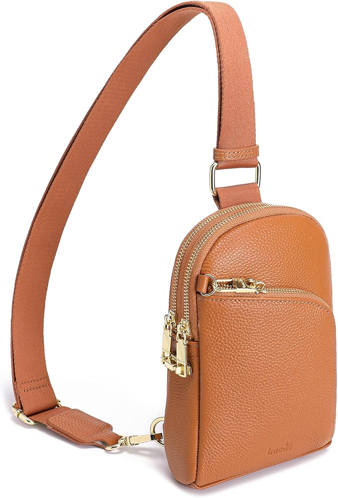 INICAT RFID Blocking Sling Bag,Anti Theft Crossbody Bags for Women,Travel Gifts Cross Body Purses Vegan Leather