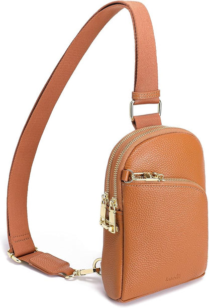 INICAT RFID Blocking Sling Bag,Anti Theft Crossbody Bags for Women,Travel Gifts Cross Body Purses Vegan Leather