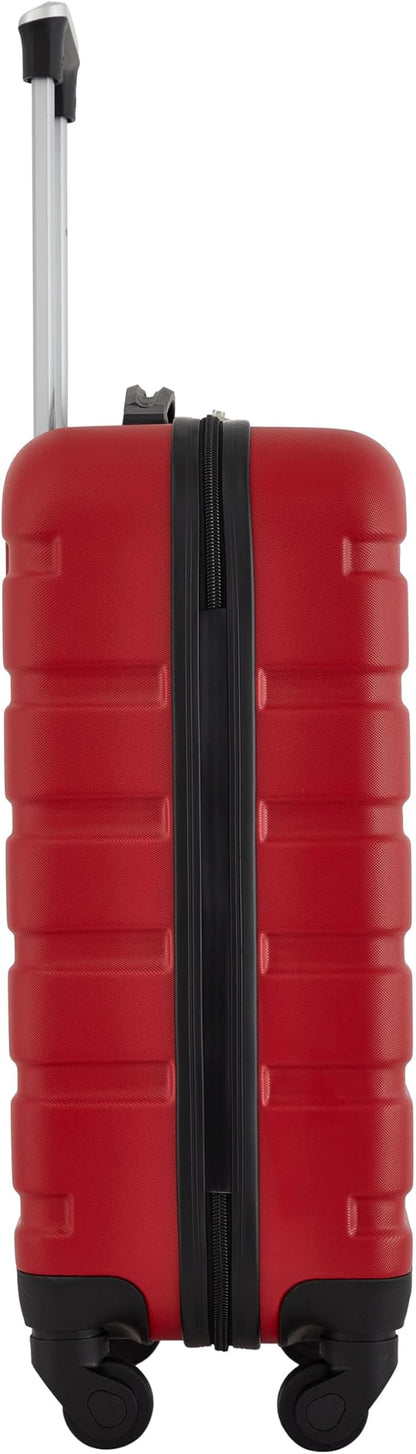 Wrangler Hardside Spinner Carry-On Luggage, Salsa Red, 22-Inch