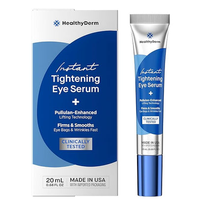 Instant Under Eye Lift Serum - Reduces Eye Bags, Wrinkles, Puffy Eyes, Dark Circles & Crow’s Feet in Minutes - Advanced Firming Polysaccharide Formula for Mature Skin - 20 mL